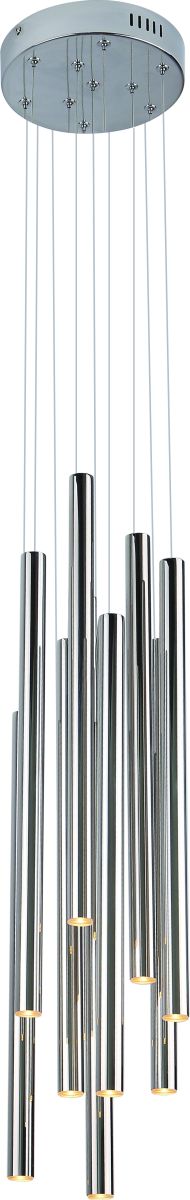 MaxLight Organic lampe suspendue x1 W chrome P0206D