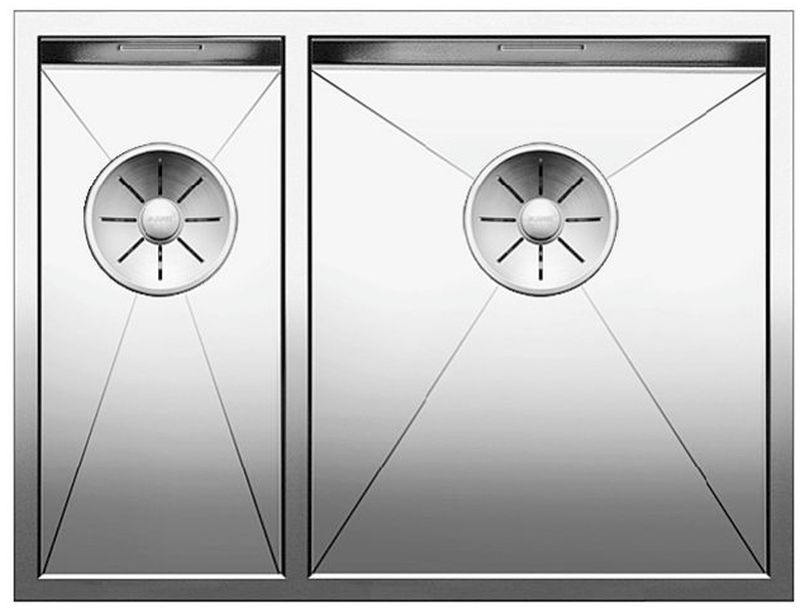 Blanco Zerox 340/180-U évier en acier inoxydable 58.5x44 cm acier 521614