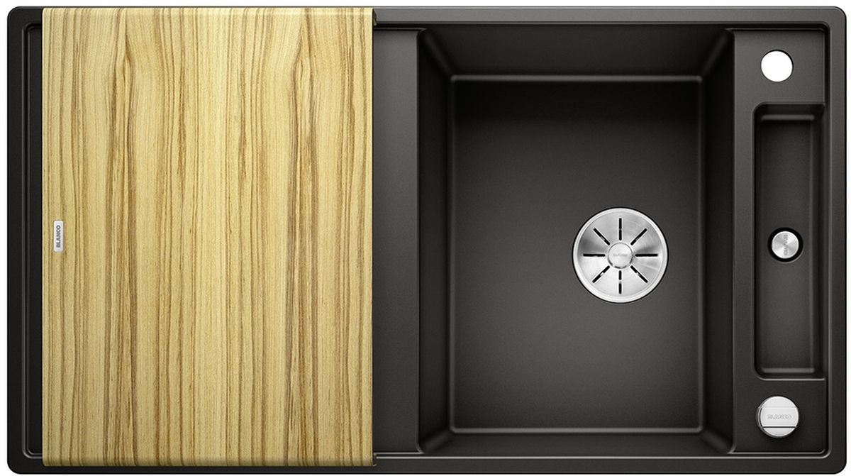 Blanco Axia III 5 S évier en granit 91.5x51 cm noir 525845