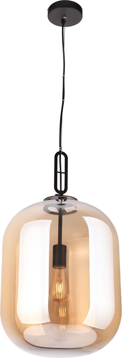 MaxLight Honey lampe suspendue 1x60 W noir-ambre P0299