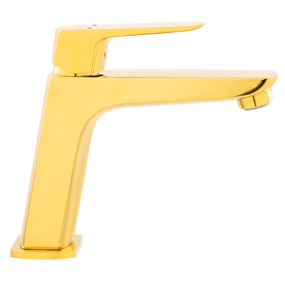 Ferro Vitto Gold VerdeLine mitigeur de lavabo sur pied doré BVI2VLG