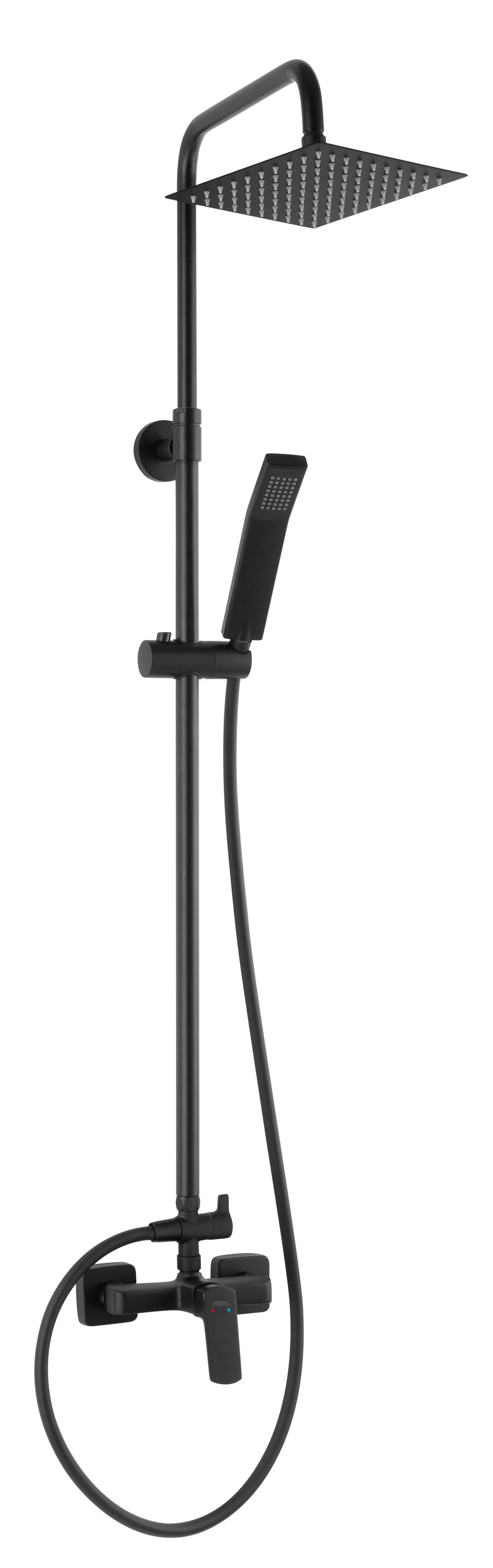 Ferro Vitto VerdeLine ensemble de douche mural oui noir NP81BVI7UVLBL