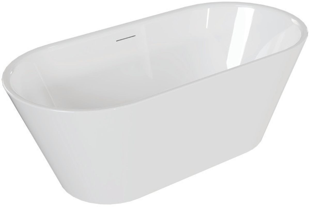 Excellent Holi baignoire autoportante 160x76 cm ovale blanc WAEX.HOL2.16WH