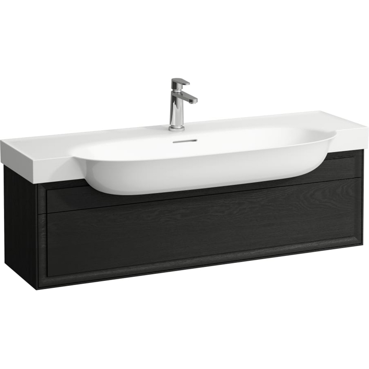 Laufen The New Classic armoire 117.5x31.5x34.5 cm sous-lavabo suspendu noir-chêne H4060510856281