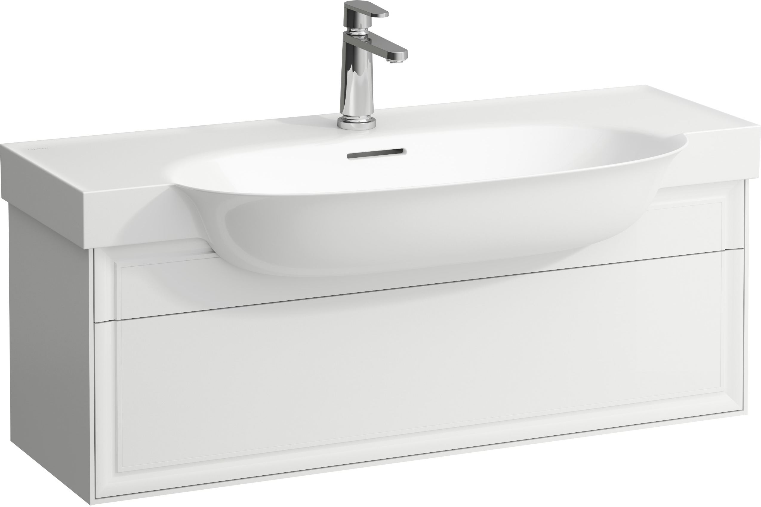Laufen The New Classic armoire 97.6x31.6x34.6 cm sous-lavabo suspendu blanc H4060910856311