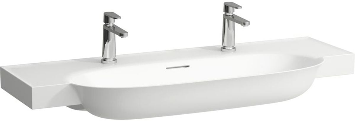 Laufen The New Classic lavabo 120x48 cm semi-circulaire classique-de meuble blanc H8138587571071