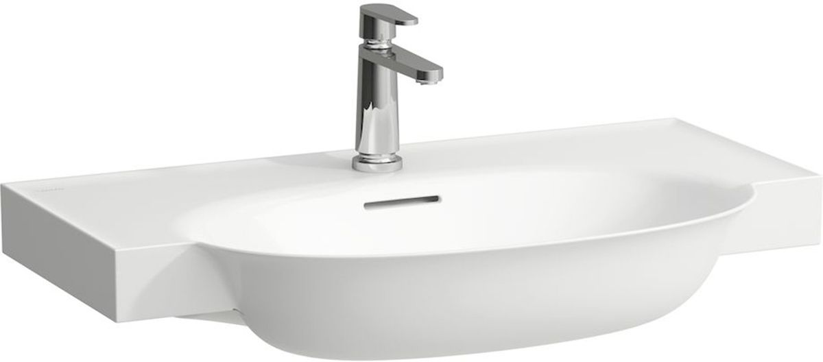 Laufen The New Classic lavabo 80x48 cm semi-circulaire classique-de meuble blanc H8138557571041