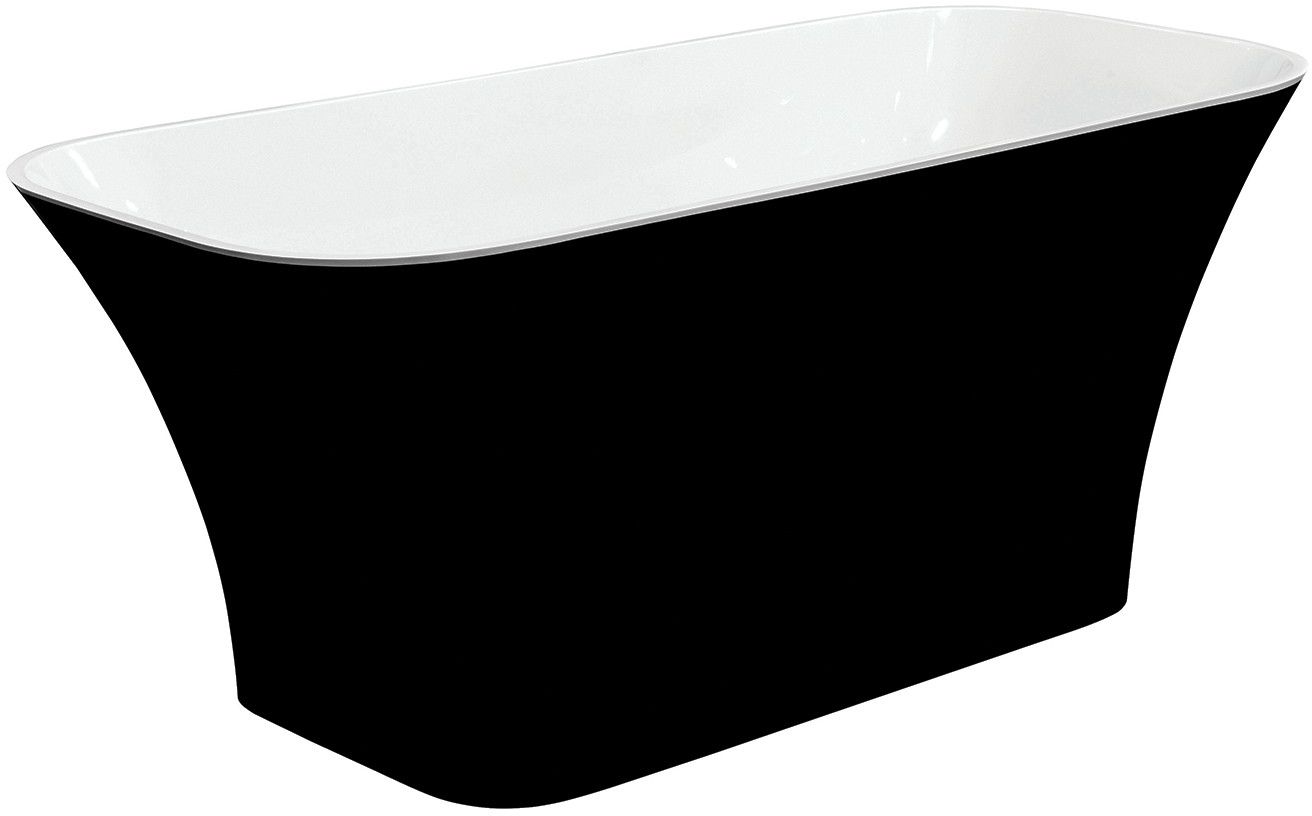 Besco Assos baignoire autoportante 160x70 cm rectangulaire bicolore #WMMC-160-A