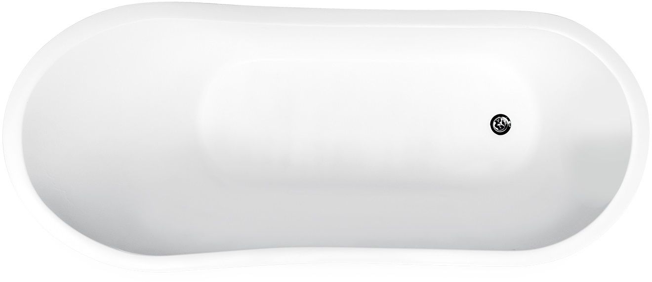 Besco Gloria baignoire autoportante 160x68 cm ovale bicolore #WMMC-160-GLB