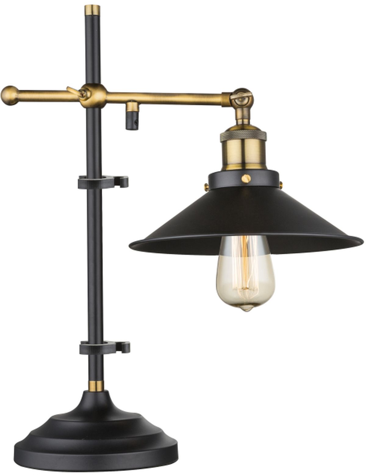 Globo Lighting Lenius lampe de table 1x60 W noir-doré 15053T