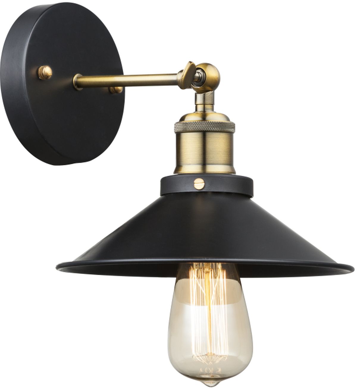 Globo Lighting Lenius applique murale 1x60 W noir-doré 15053W