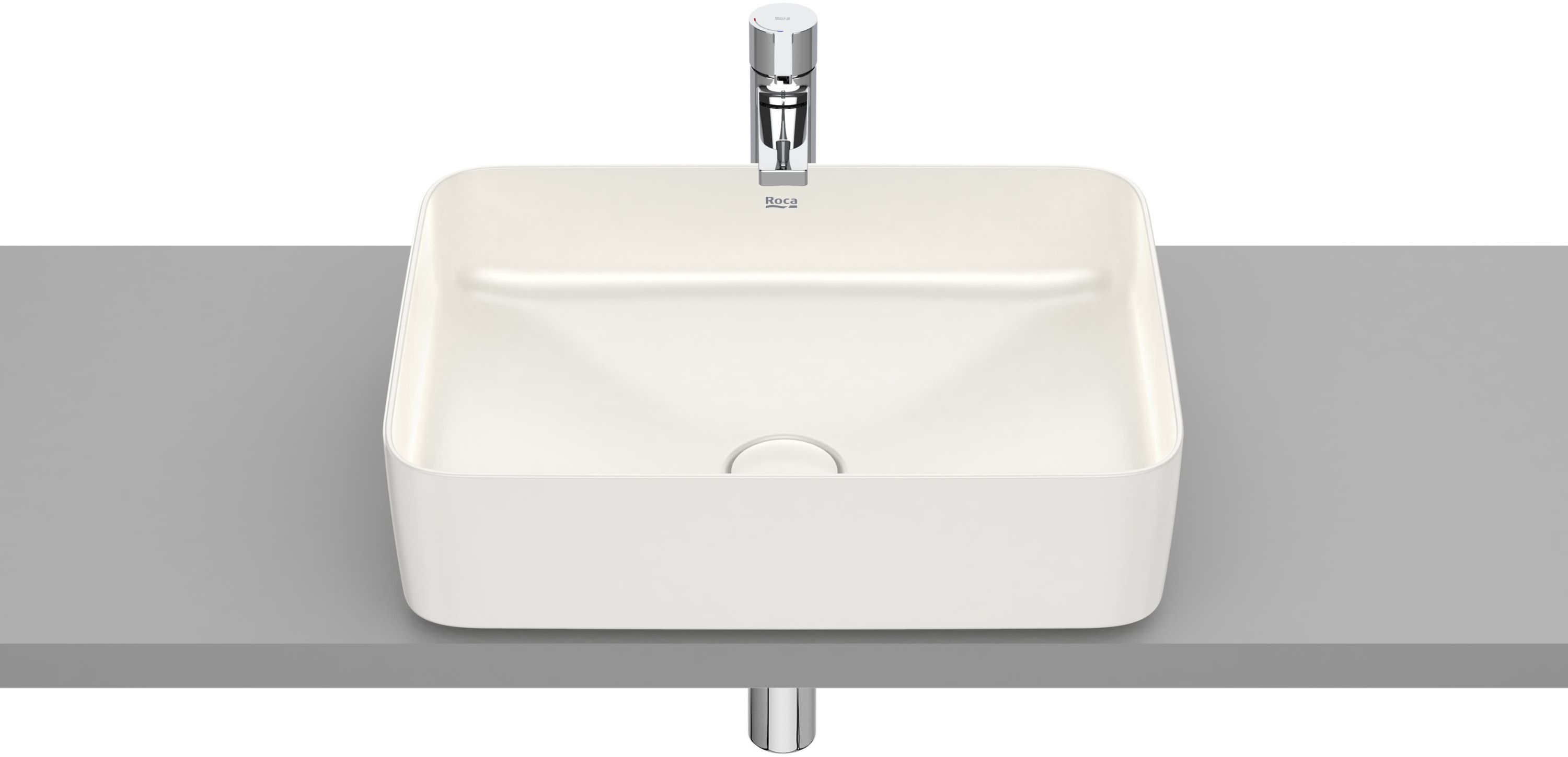 Roca Inspira lavabo 50x37 cm rectangulaire à poser marron/beige A327530650