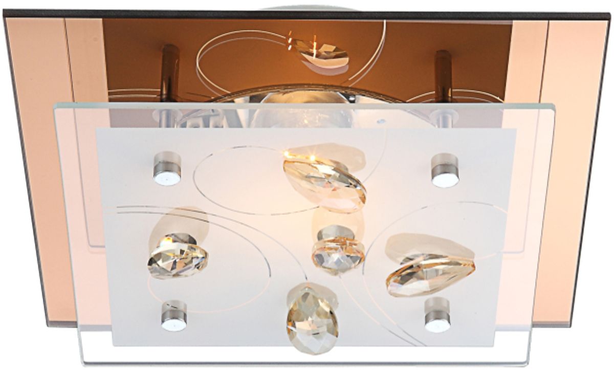 Globo Lighting Ayana plafonnier 1x40 W blanc-doré-opale 40412