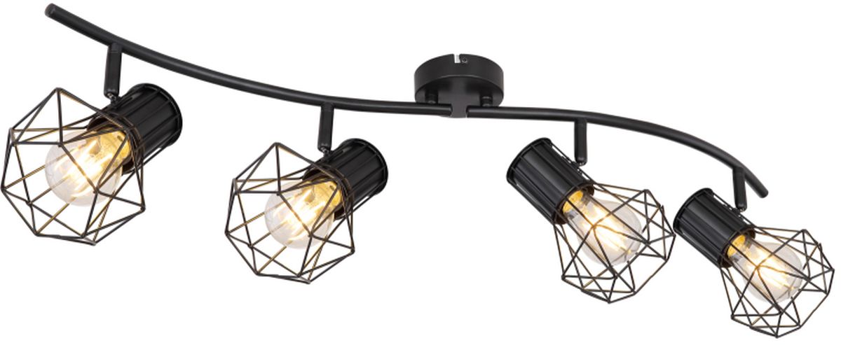 Globo Lighting Priska plafonnier 4x40 W noir 54017-4