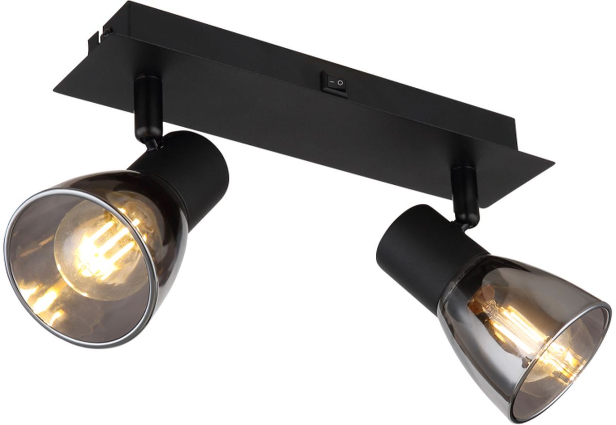 Globo Lighting Claude applique murale 2x40 W noir-fumé 54307-2