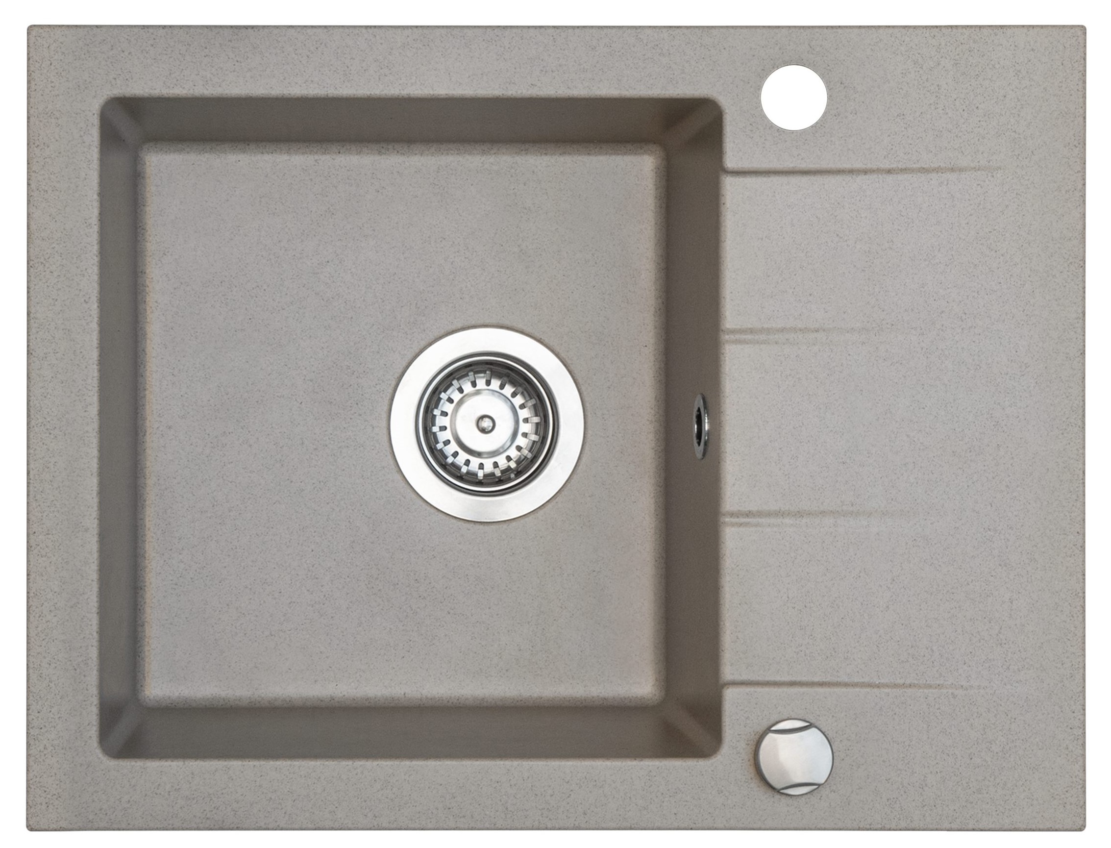 iceBerg Focus évier en granit 58x44 cm beige ZFS0711A