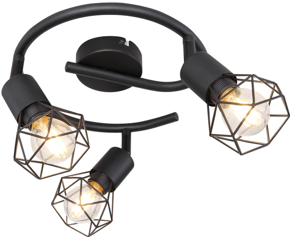 Globo Lighting Xara I plafonnier 3x40 W noir 54802S-3