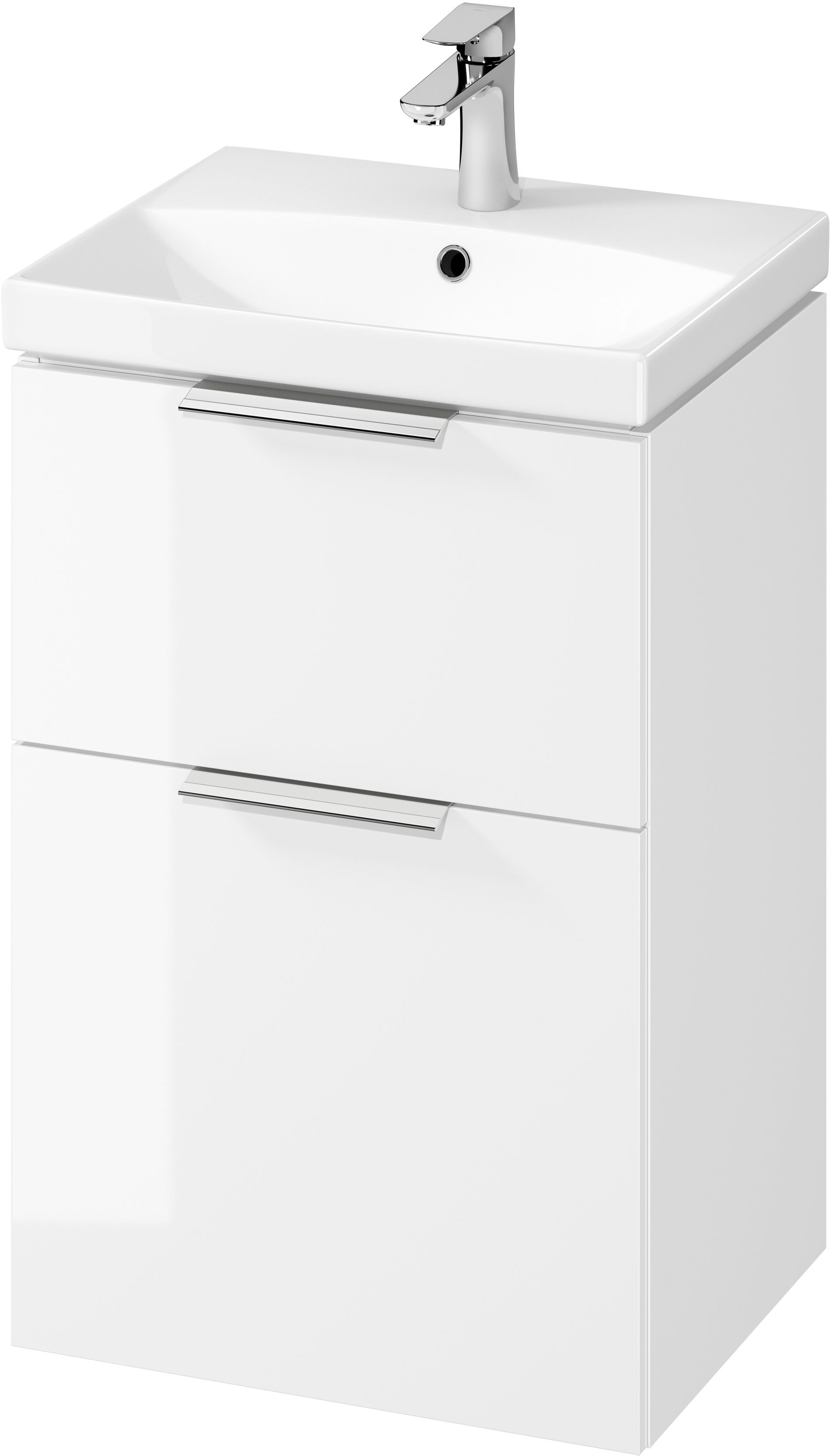 Cersanit City lavabo avec meuble 50.5 cm blanche S801-421