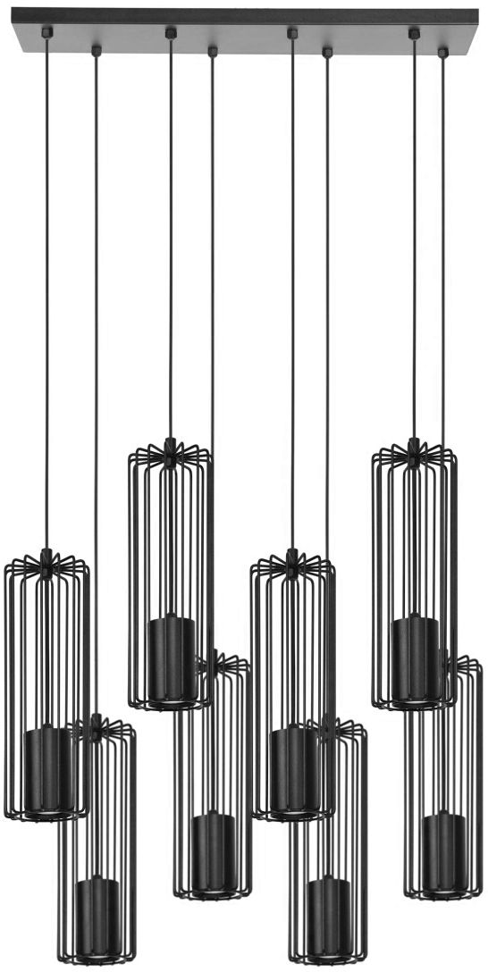 Kaja Falcon lampe suspendue x10 W noir K-4933