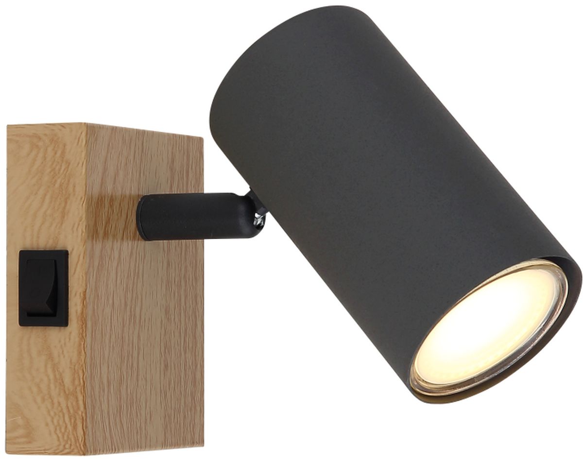 Globo Lighting Robby applique murale 1x25 W bois-graphite 57911-1G