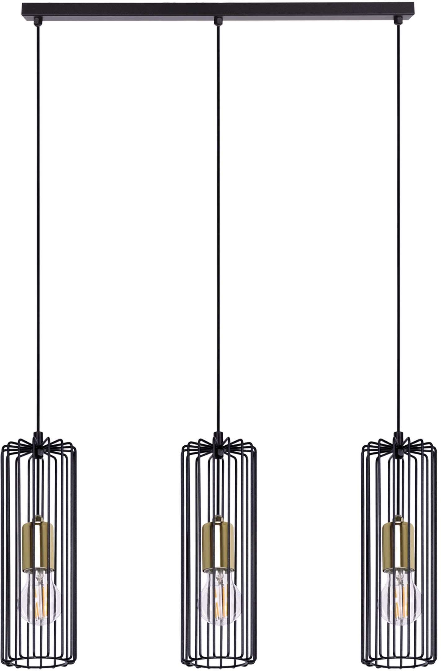 Kaja Gabia lampe suspendue 3x60 W noir K-4936