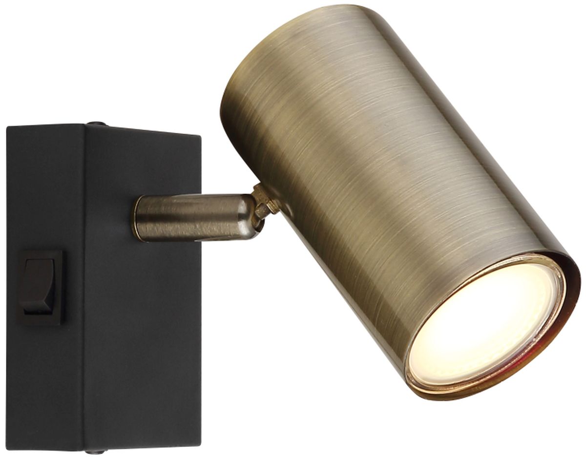 Globo Lighting Robby applique murale 1x25 W noir-laiton 57911-1M