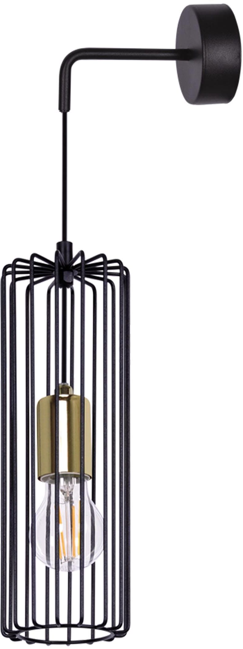 Kaja Gabia applique murale 1x60 W noir-doré K-4939