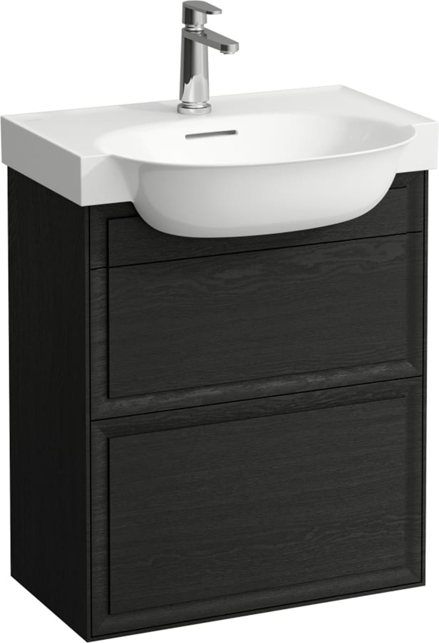 Laufen The New Classic armoire 57.6x31.6x67.7 cm sous-lavabo suspendu noir-chêne H4060320856281