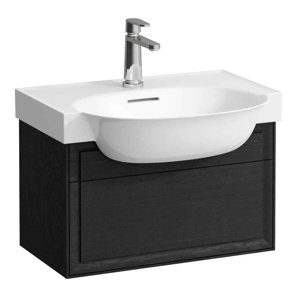 Laufen The New Classic armoire 57.7x31.6x34.4 cm sous-lavabo suspendu noir-chêne H4060310856281