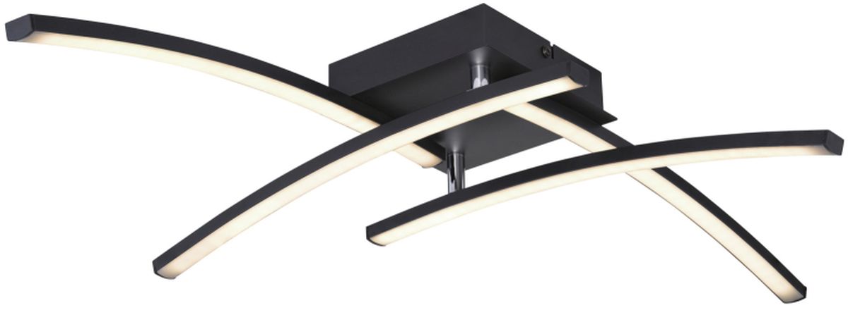 Globo Lighting Tansy I plafonnier 1x24 W noir-opale 67129-24