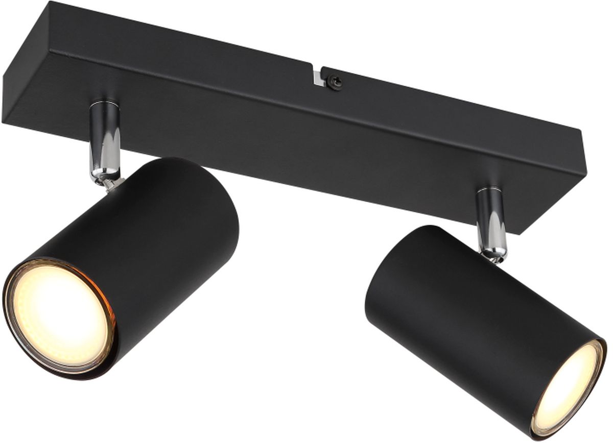 Globo Lighting Robby plafonnier 2x35 W noir-chrome 57911-2B