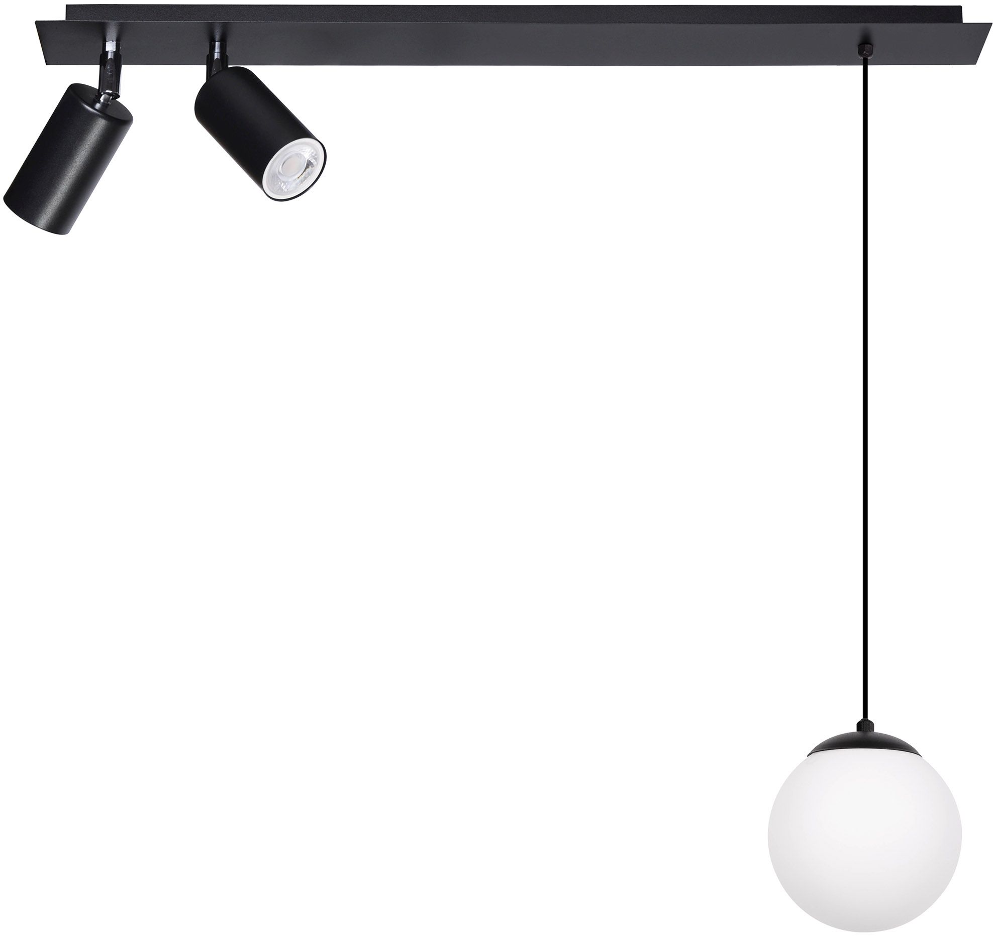 Kaja Albio lampe suspendue 3x40 W blanc-noir K-4137