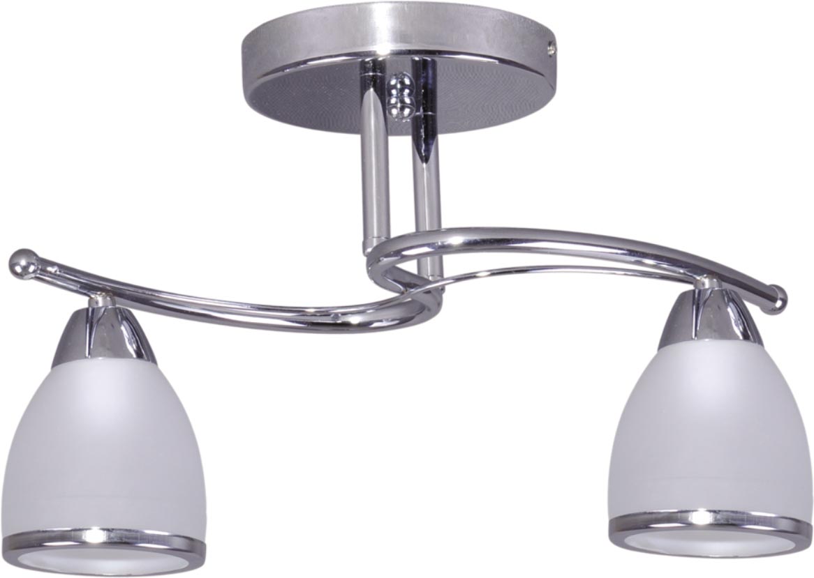Kaja Samira plafonnier 2x40 W blanc-chrome K-JSL-8090/2CHR