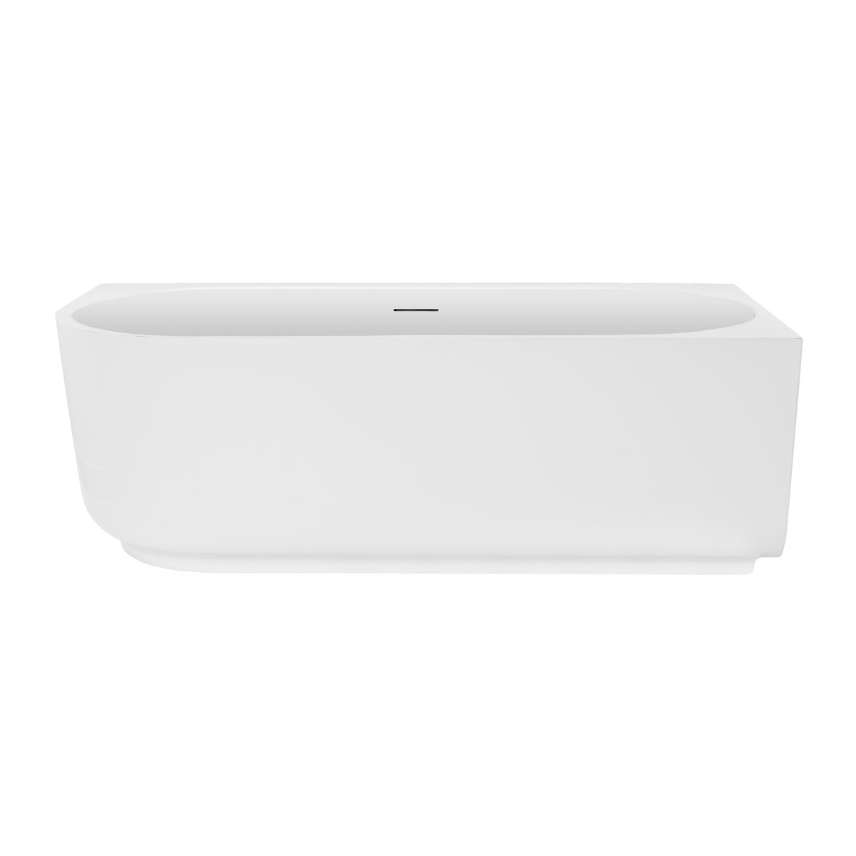 Ksuro 03 baignoire d’angle 170x80 cm ovale blanc 31000000