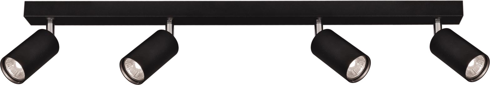 Kaja Monti plafonnier 4x10 W noir K-4554