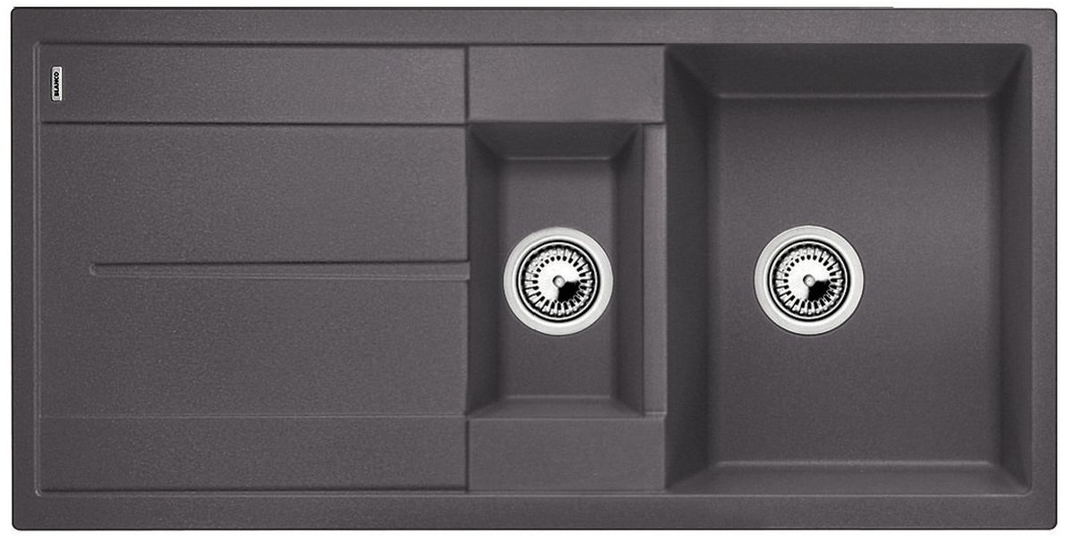 Blanco Metra 6 S évier en granit 100x50 cm gris/graphite/onyx 518878