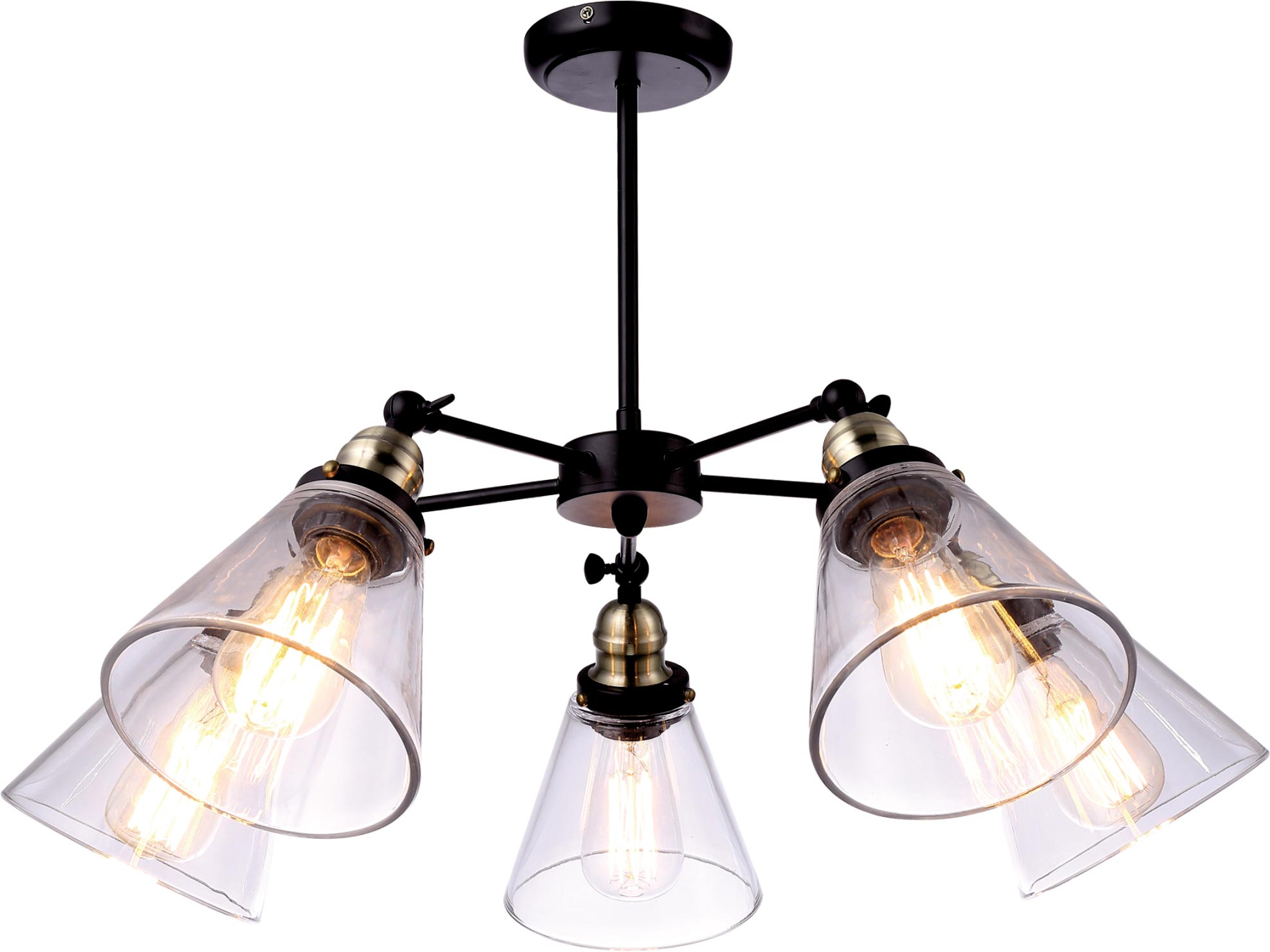 Kaja Samanta plafonnier 5x40 W noir K-8037B-5
