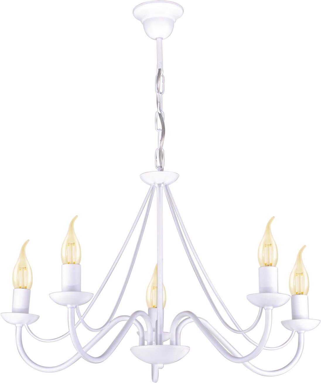 Kaja Bartez II lampe suspendue 5x40 W blanc K-3996