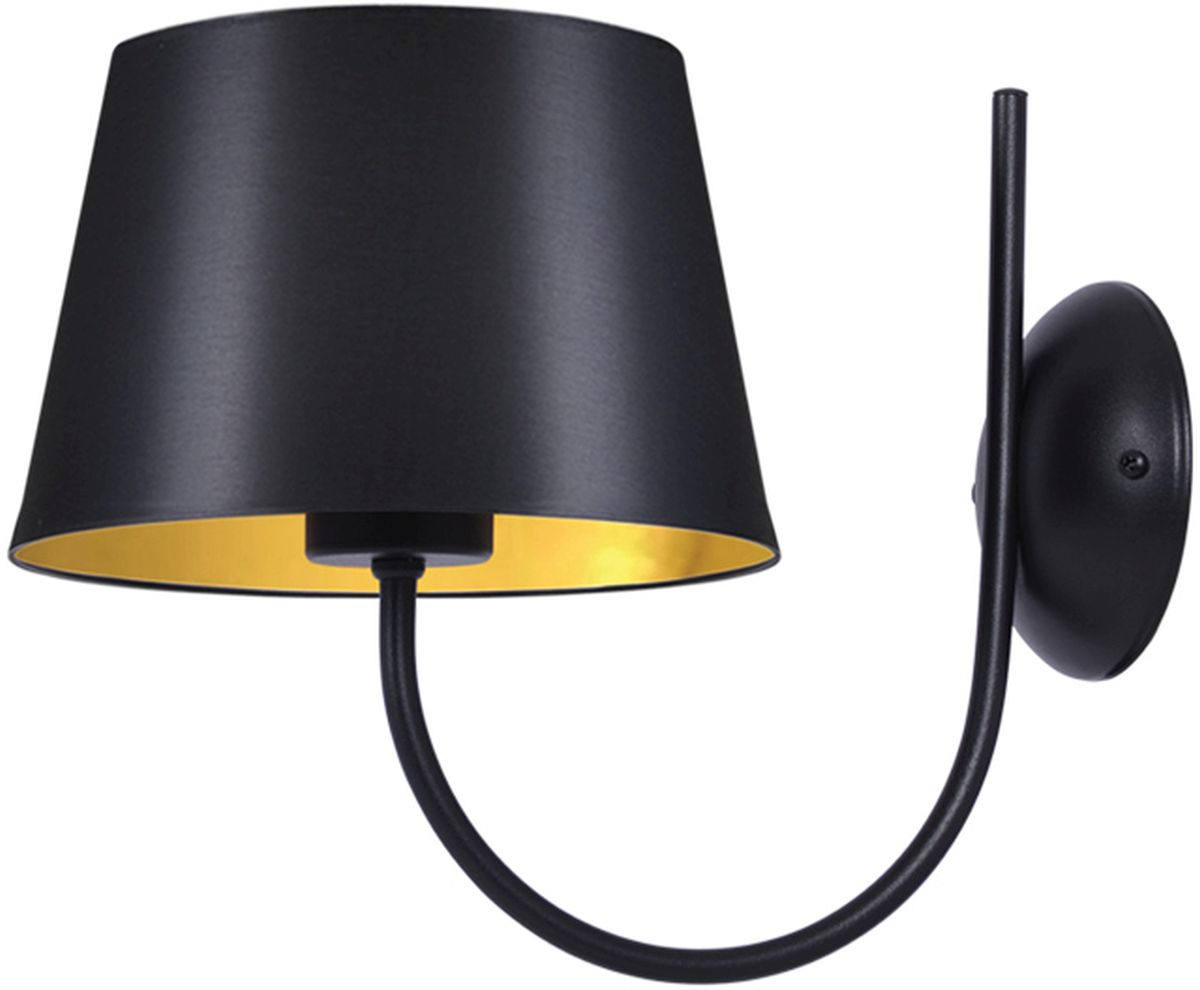 Kaja Sasto applique murale 1x40 W noir-doré K-4337