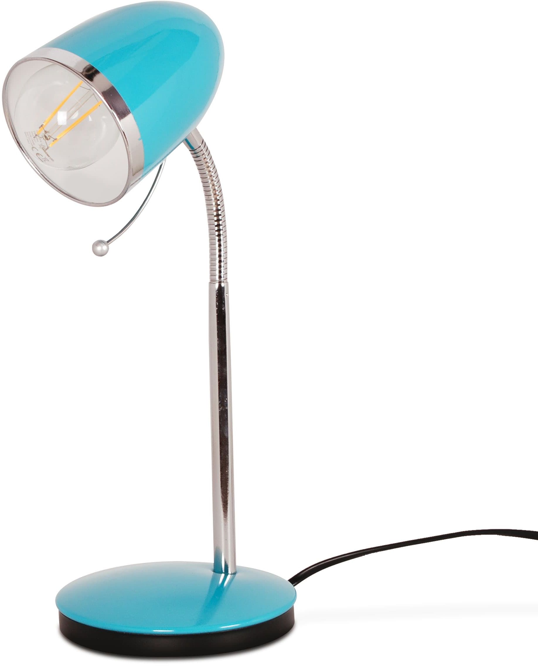 Kaja Kajtek lampe de bureau 1x40 W bleu K-MT-200TURKUSOWY