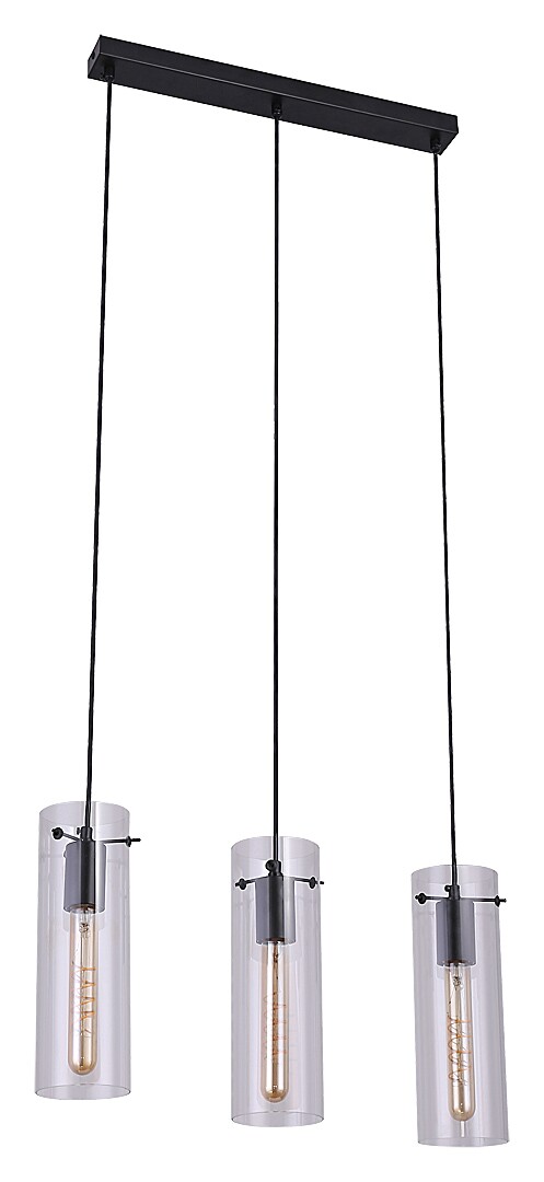 Rabalux Acantha lampe suspendue 3x60 W noir-transparent 5259