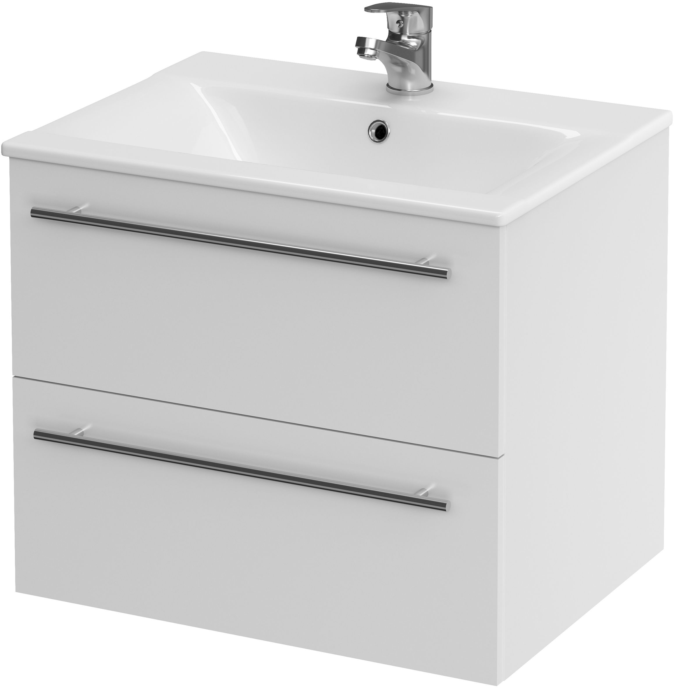 Cersanit Ontario lavabo avec meuble 60 cm blanche S801-068-DSM
