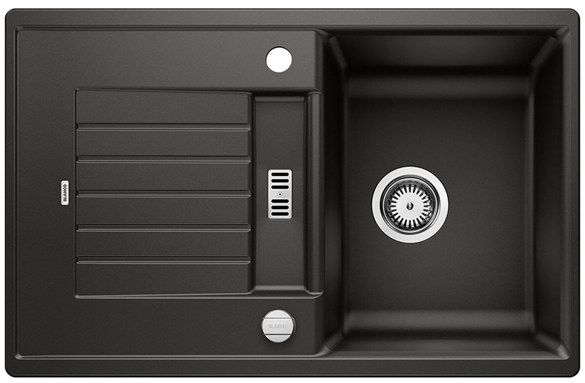 Blanco Zia 45 S évier en granit 75x50 cm noir 526012