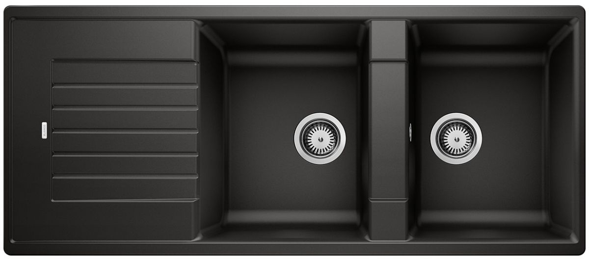 Blanco Zia 8 S évier en granit 116x50 cm noir 526027