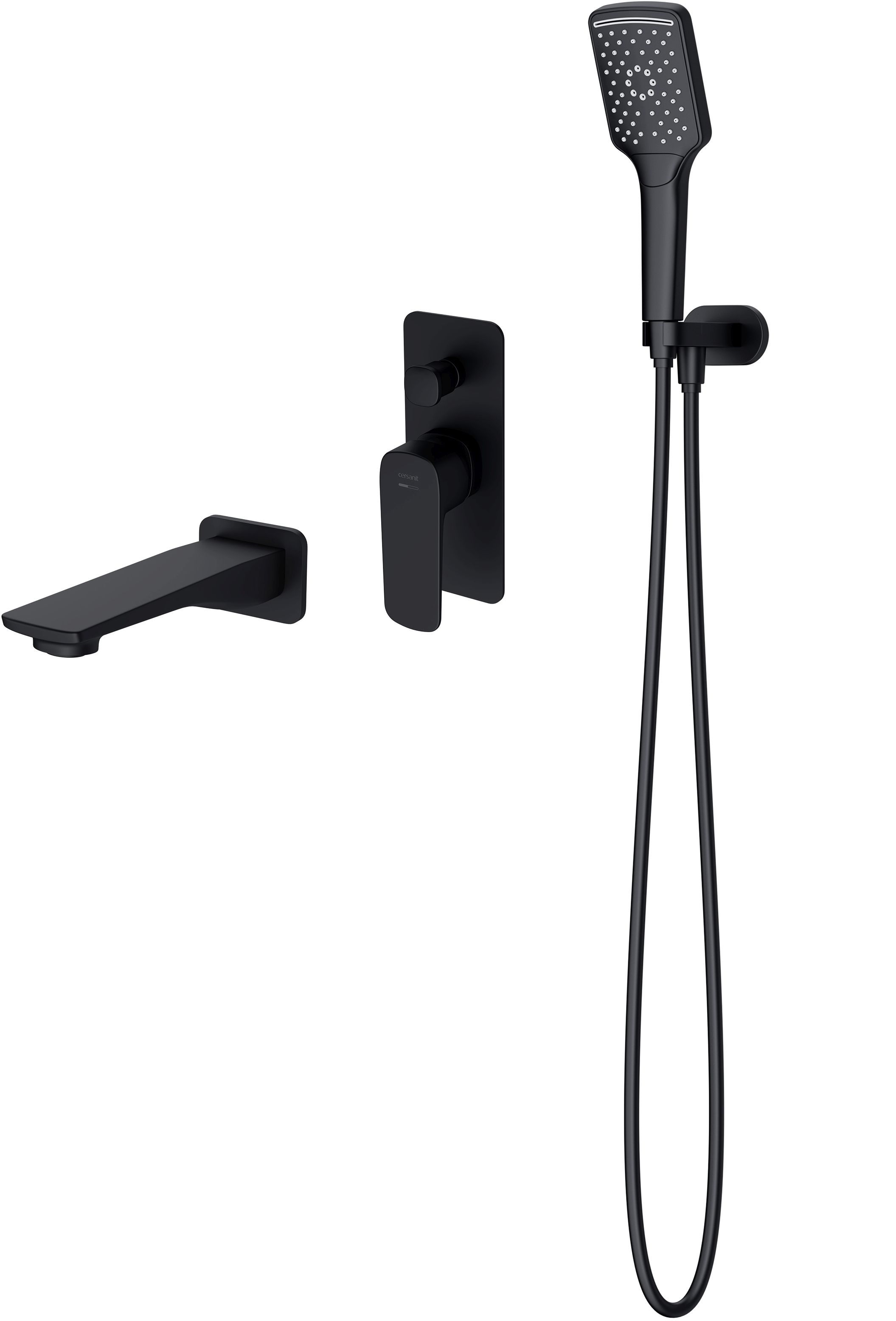 Set mitigeur bain-douche Cersanit Larga S951-373, ensemble de douche Cersanit Larga S951-513, S951-707