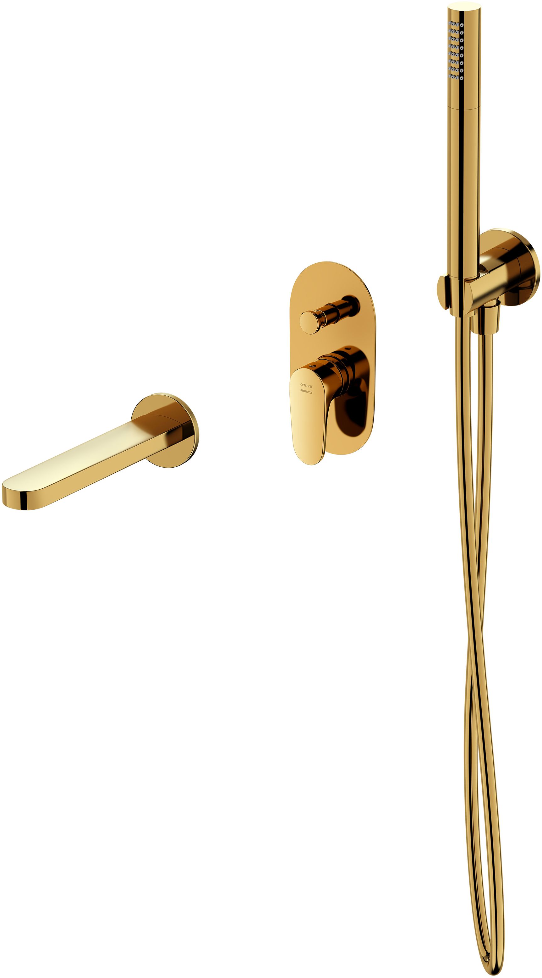 Set mitigeur bain-douche Cersanit Inverto S951-285, ensemble de douche Cersanit Inverto S951-710, S951-555