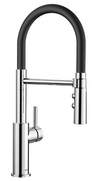 Blanco Catris-S Flexo mitigeur de cuisine sur pied acier inoxydable-noir 525792