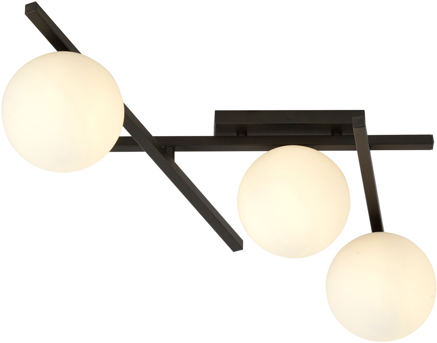 Emibig Smart plafonnier 3x10 W noir-opale 1103/3