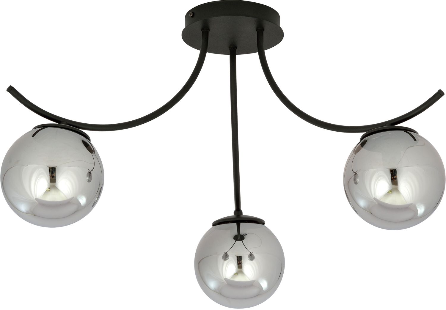Emibig Boston plafonnier 3x10 W noir-graphite 1110/3