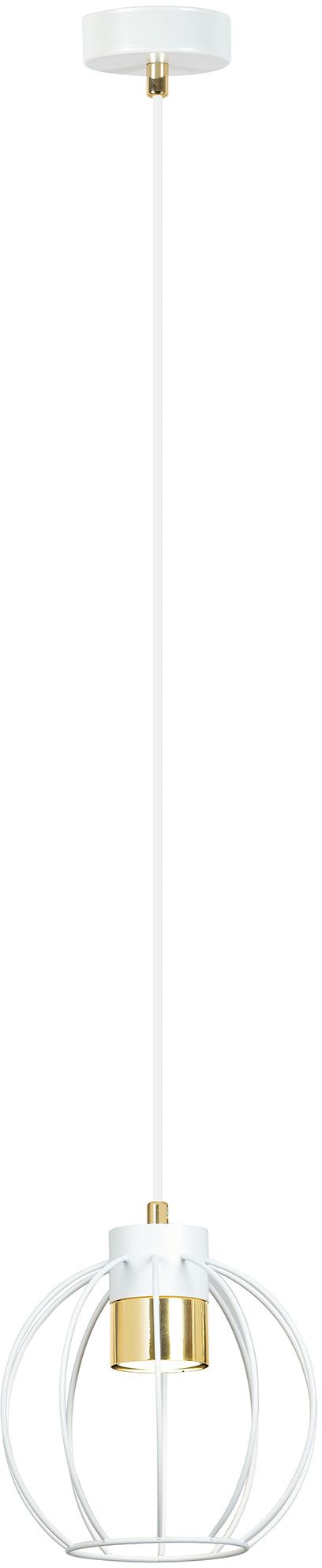 Emibig Ajax lampe suspendue 1x8 W blanc-doré 1224/1